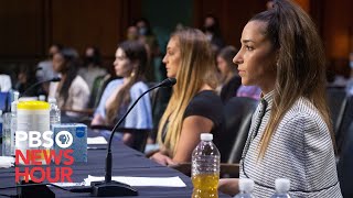 WATCH LIVE Simone Biles Aly Raisman other gymnasts testify about Larry Nassar abuse investigation [upl. by Goldner720]