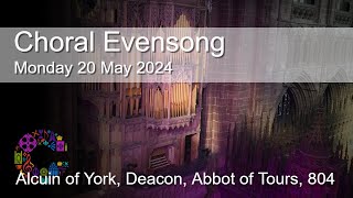 Choral Evensong  Monday 20 May 2024  Chester Cathedral [upl. by Nref]