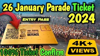 Republic day parade ticket 2024  Republic day parade 2024 ticket booking  26 January Parade ticket [upl. by Aissilem]