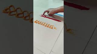 beautiful border rangoli designsरांगोळी shorts ytshorts [upl. by Ajat32]