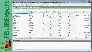 Tutorial 4 part 1 IBExpert Database Objects [upl. by Viole]