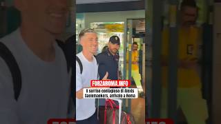 Alexis Saelemaekers a Roma per visite e firma sul contratto Sarà pronto per la Juve ASRoma [upl. by Ynaitirb8]