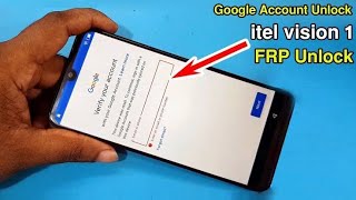 Itel Vision 1 Frp Bypass Without PC Itel Google lock unlock bangla [upl. by Napier527]