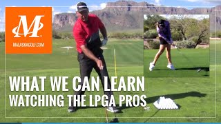 Malaska Golf  What We Can Learn Watching LPGA Players  Driver  Chipping  PreShot [upl. by Llerehs]