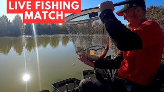 Live Fishing Match Topcroft Lakes matchfishinguk [upl. by Atikahc]