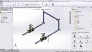 Aula 46  Solidworks Introdução ao Routing ou Rota Tubulações  Marcelo Pereira [upl. by Agatha439]