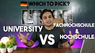 Technical University Uni Vs Fachhochschule FH  Hochschule Which is better to Study in Germany [upl. by Atteynad318]