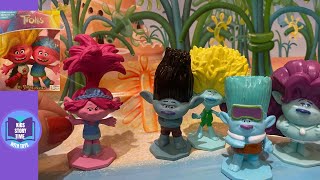 TROLLS BAND TOGETHER TOYS PRETEND PLAY MY BUSY BOOK READ ALOUD STORYTIME [upl. by Taryn129]