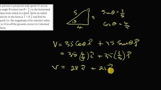 Applied Maths Projectiles Range And Magnitude [upl. by Aliehs]