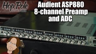 Audient ASP880 Review  High Quality 8Channel Preamp with variable impedance and Burr Brown ADC [upl. by Namyh213]