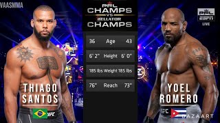 THIAGO SANTOS VS YOEL ROMERO FULL FIGHT  CHAMPS VS CHAMPS [upl. by Rodolph]