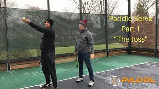 Platform Tennis Serve Lesson  The Toss  Part 1 [upl. by Zena]