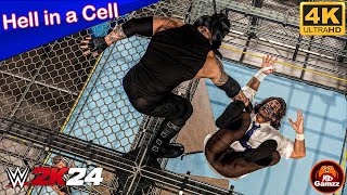 WWE 2K24  The Undertaker vs Mankind Mick Foley Hell in a Cell WWF King of the Ring [upl. by Orimisac]