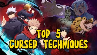 Top 5 Cursed Techniques  Viewer Questions  Jujutsu Kaisen [upl. by Nobell547]