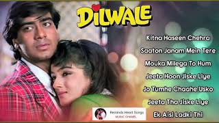 Dilwale 💞 All Songs With Dialogues 💞 Ajay Devgan Raveena Tandon 90s Bollywood Romantic Song [upl. by Thorsten125]