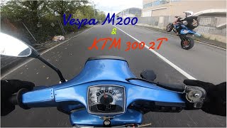 Vespa M200 e KTM 300 2t  Divertimento assicurato  Niculin93 [upl. by Bernard204]