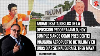 EN VIVO 5 años AMLO Presidente y hoy inaugura aeropuerto de Tulum ¡Ojo con NuevoLeon 01122023 [upl. by Hyacintha]