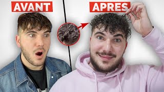 COMMENT AVOIR DES CHEVEUX BOUCLÉS  CURLY HAIR   Permanente cheveux homme [upl. by Kreiker]