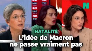 Chez les élues de gauche le « réarmement démographique » de Macron ulcère [upl. by Foss]