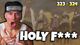 MADARA VS THE FIVE KAGE Naruto Shippuden Reaction Ep 323  324 [upl. by Ahsiemat776]