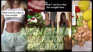 WHAT I EAT IN A DAY TO LOSE WEIGHT  TIKTOK COPILATION😝 [upl. by Tsnre]