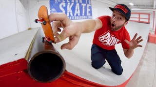 Fingerboarding An ACTUAL SKATEPARK 2 [upl. by Sollars]