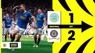 HIGHLIGHTS  Celtic 12 Rangers  Extratime winner sends Rangers to Scottish Cup final [upl. by Darrelle]