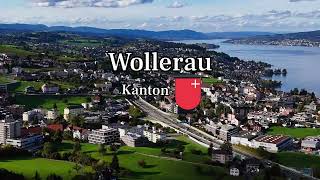 Flyover Wollerau im Kanton Schwyz  Die Schweiz aus der Vogelperspektive  FLÜG MIT 3 [upl. by Anyd]