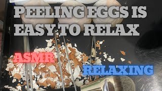 peel the shiny eggs 2 asmr relaxing [upl. by Eycats]