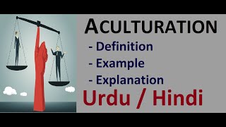 What is Acculturation  Urdu  Hindi [upl. by Lasley427]