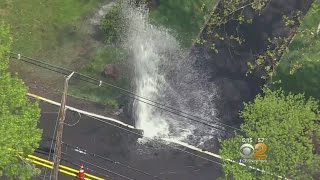 Water Main Breaks In Berkeley Heights NJ [upl. by Tracee499]