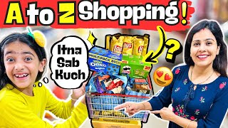 A to Z SHOPPING CHALLENGE🤣in the Budget of 2000🤣 Family Challenge🤣 ​⁠​⁠samayranarula vlog [upl. by Ayenat629]