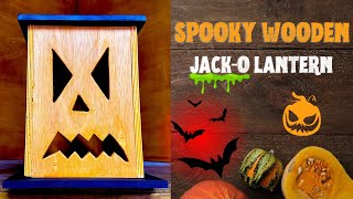 Halloween spooky Wooden JackO lantern [upl. by Quill]