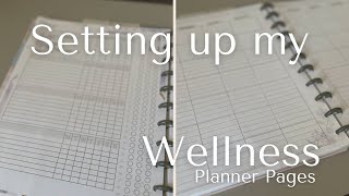 Wellness Planner Pages  Plan With Me [upl. by Anitnauq]