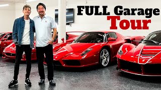 Full Walkthrough of ferraricollectordavidlee s INSANE Car Collection  The Ultimate Man Cave [upl. by Airogerg721]