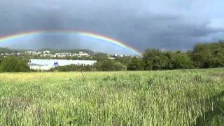 Wunderschöner Regenbogen in Regenbogenfarben [upl. by Ebner]