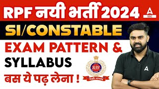 RPF Syllabus 2024  RPF SI Constable Syllabus And Exam Pattern  RPF New Vacancy 2024 [upl. by Duj736]