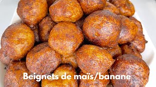 recette beignets maïsbeignets banane Cameroun cuisinecamerounaise damebaileys bestbeignetmais [upl. by Millan]