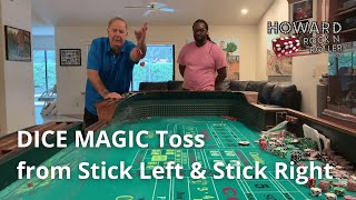 Dice Technique DICE MAGIC Toss 🎲 from Stick Left and Stick Right [upl. by Ignacia227]