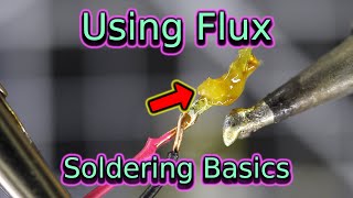 Using Flux  Soldering Basics  Soldering for Beginners [upl. by Dyna]