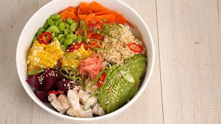 Chicken poke bowl recipe [upl. by Idarb]