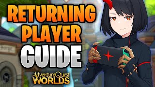 Returning Player Guide AQW [upl. by Fidellas]