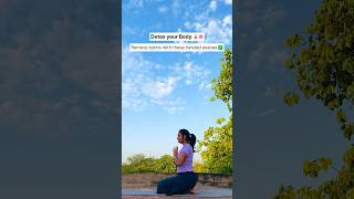 How to detox body  Detox your Body  Daily Yoga Practice  yoga shortvideo shorts short [upl. by Aivatan]