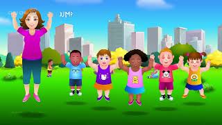 Head Shoulders Knees amp Toes Exercise Song For Kids [upl. by Dorinda1]