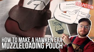 How to make a quotHawken Eraquot Muzzleloading Possibles Bag  Beginner Leather Pouch  NMLRA [upl. by Luapsemaj]