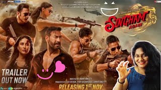 SINGHAM AGAIN Official Trailer REACTION  Ajay Devgn  Kareena Kapoor  Akshay Kumar  Rohit Shetty [upl. by Ilojna]