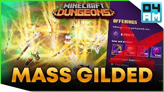 MOST BROKEN GILDED UNIQUE FARM  Ancient Boss Rush Mod Showcase in Minecraft Dungeons [upl. by Ettegdirb]