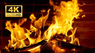 🔥 4K Fireplace Ambience 247 NO MUSIC Fireplace with Burning Logs and Crackling Fire Sounds 3 [upl. by Ocire584]