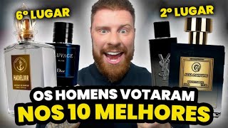 Os 10 MELHORES PERFUMES CONTRATIPOS da Atualidade  Pesquisa com 183 Homens  Perfumes Masculinos [upl. by Nadoj]