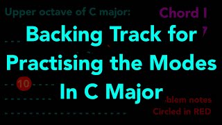 Backing Track for Practising the Modes in C Major [upl. by Amado]